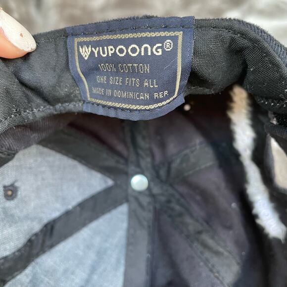 Vintage Dallas Cowboys Suck Hat Blue Star with Bullet Holes NFL Football Yupoong - Picture 9 of 9